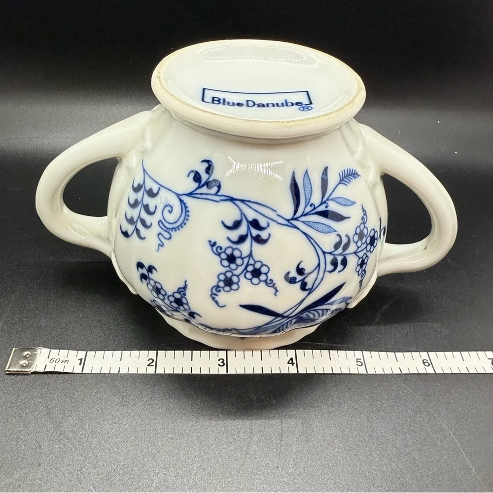 Blue Danube Floral Sugar Bowl with Lid